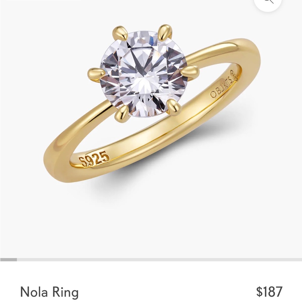 OBJEKTS Nola Ring size 8